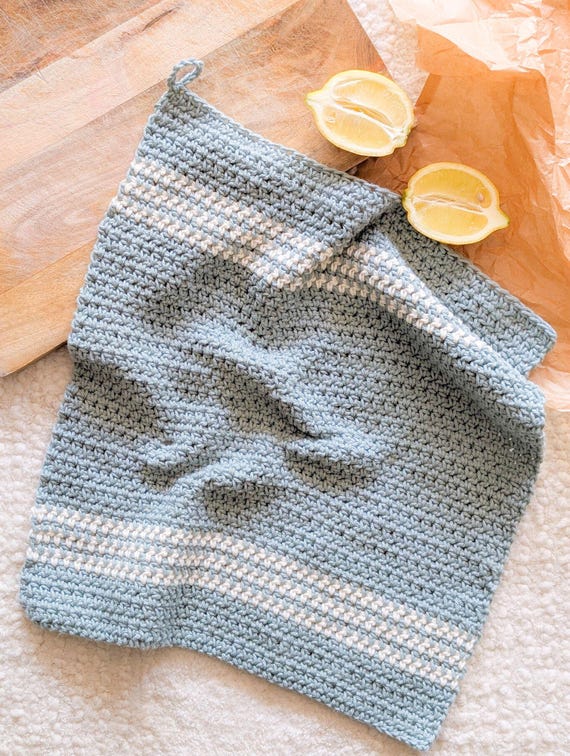Crochet Dish Towel Pattern, Easy Crochet Kitchen Towel Pattern