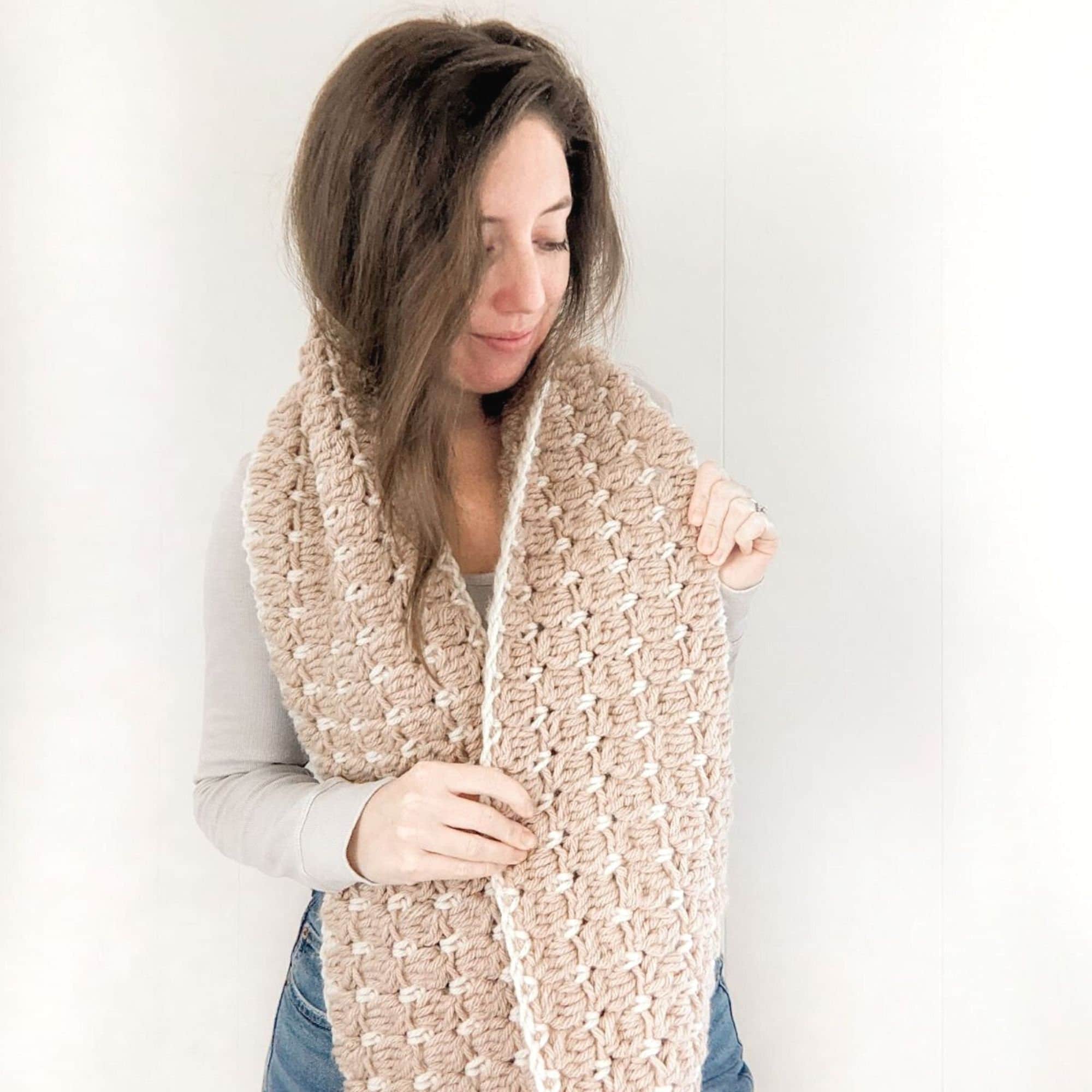 Chunky Crochet Infinity Scarf Pattern, Easy Crochet Scarf Pattern ...