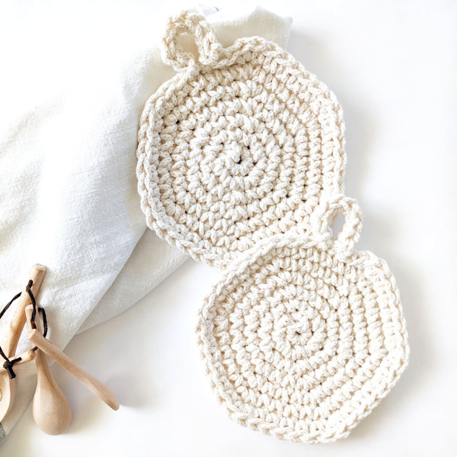 Crochet Hot Pad Pattern Easy Doublethick Crochet Hot Pad Etsy
