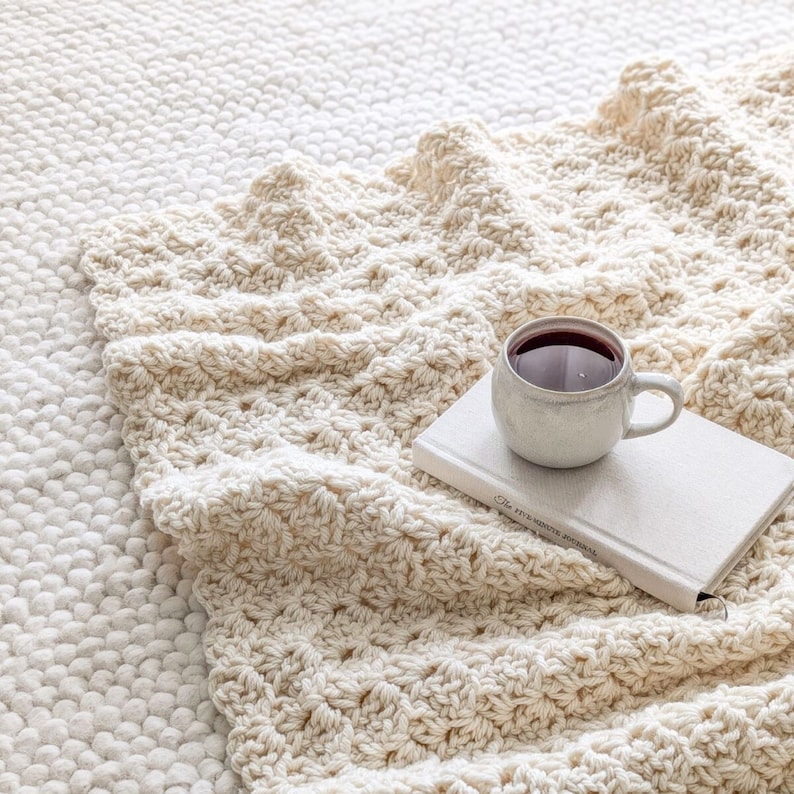 Chunky Crochet Blanket Pattern, the Haven Crochet Blanket, Easy Crochet