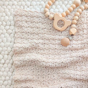 Crochet Baby Blanket Pattern, The Willow Crochet Baby Blanket