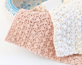 Crochet Pattern, Crochet Washcloth Pattern, Crochet Dishcloth Pattern, Easy Beginner Crochet Washcloth Pattern