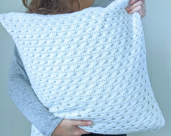 Crochet Pillow Pattern, Double - Sided Crochet Pillow, Easy Crochet Cushion Pattern