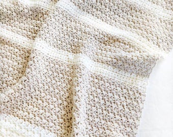 Heirloom Crochet Baby Blanket Pattern, Modern Crochet Baby Blanket Pattern, Easy Crochet Blanket Pattern