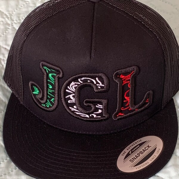 JGL hat one size fit all adult unisex  embroidery with mesh on the back of cap snapback