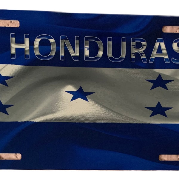 Honduras License Plate Etsy