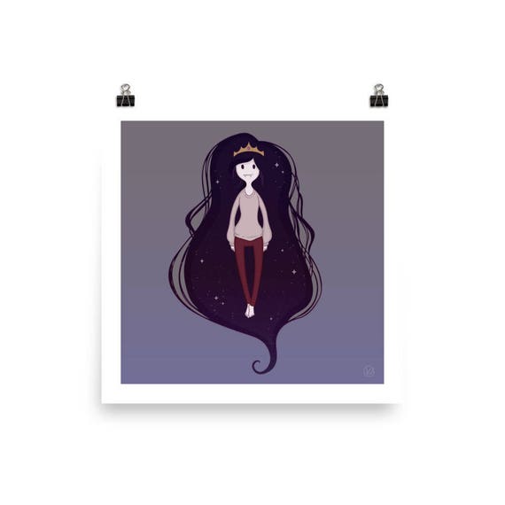 Marcy In Space Poster Fan Art Adventure Time Etsy