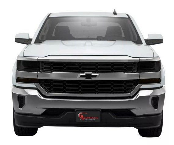 NDRUSH Blackout Headlights Foglight Vinyl Tint Film Precut Overlay Air-Release Wrap Cover Compatible with Chevy Silverado 1500 2016 2017 2018 