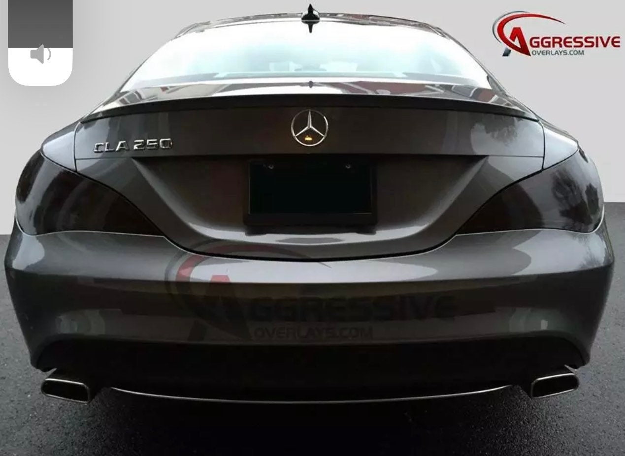Mercedes Benz CLA 250 Tinted Tail Light Vinyl Film Precut Light Smoke