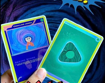 Coraline Holographic Trading Card Stickers
