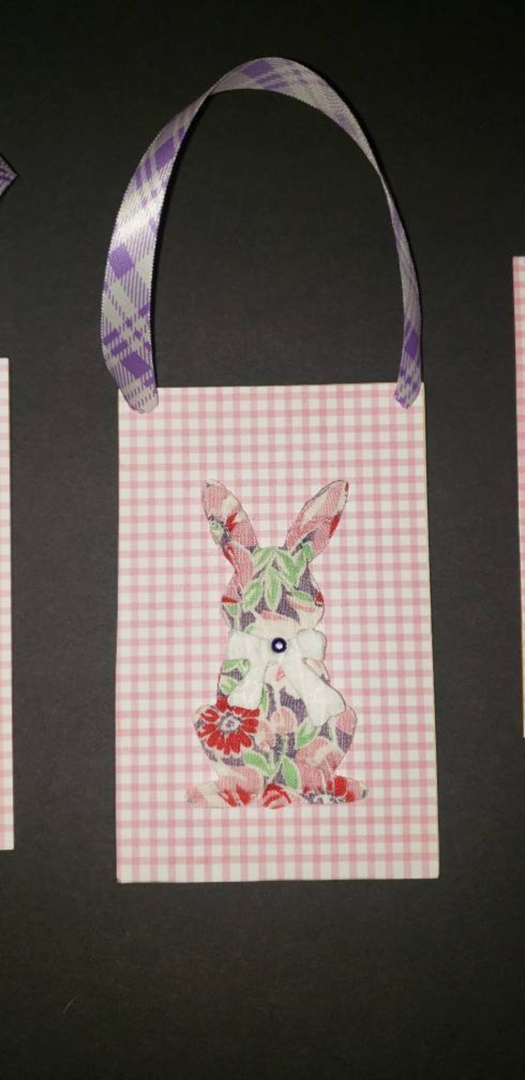 Vintage Quilt Rabbit Wooden Sign - Easter Decor - Nursery Decor - Bunny ...