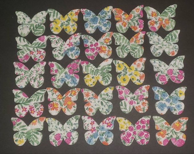 Mini/small Butterfly Diecuts From Modern Floral Quilt Etsy