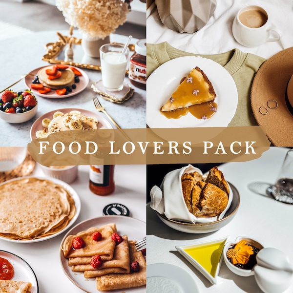 10 Lightroom presets, Mobile and desktop preset, food lovers, colors, Bright clean vibrant presets, photo editor, blogger, Instagram filters