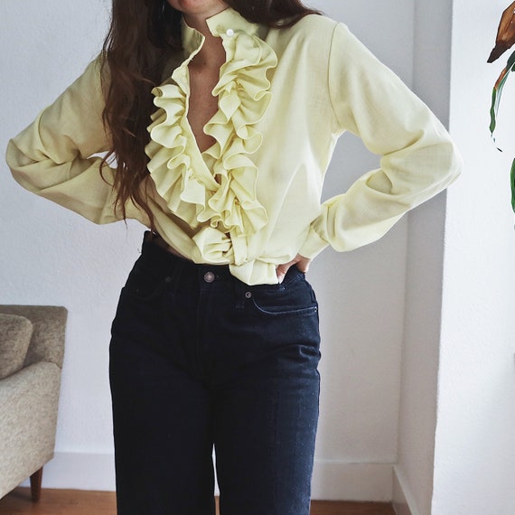 Ruffle blouse australia Clearance