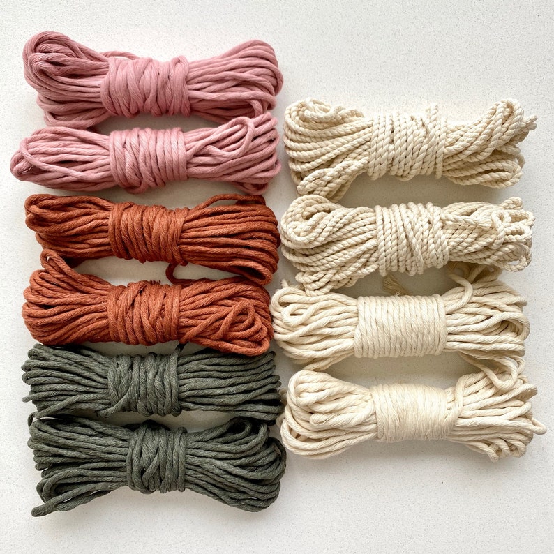 DIY KIT 2 Makramee Untersetzer w / MusterAnleitung