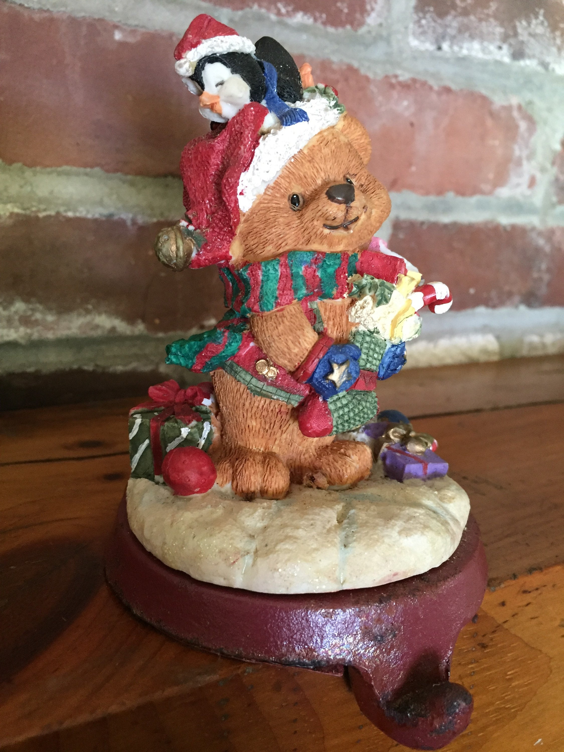 Teddy Bear Christmas Stocking Holder Etsy