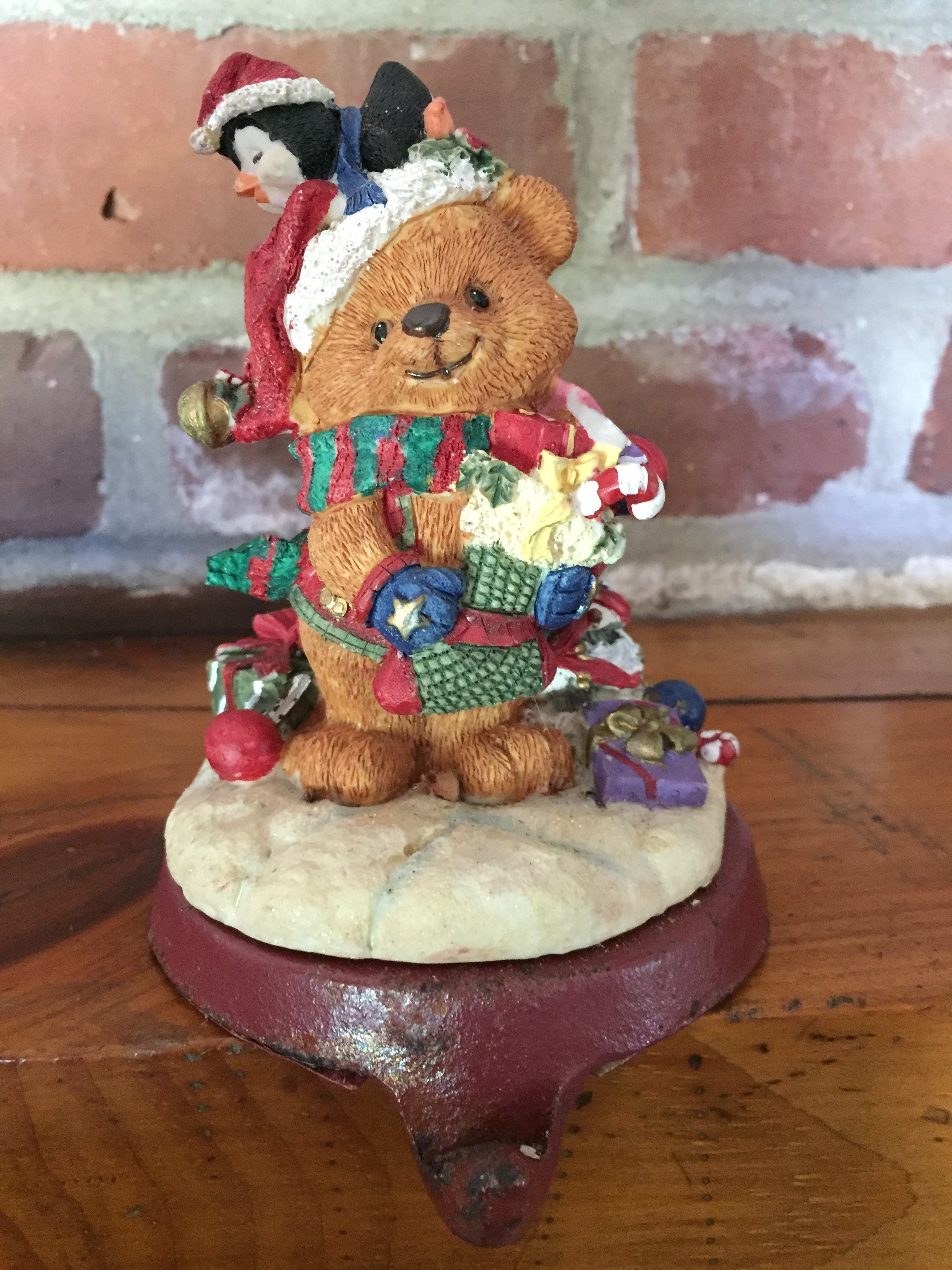 Teddy Bear Christmas Stocking Holder Etsy