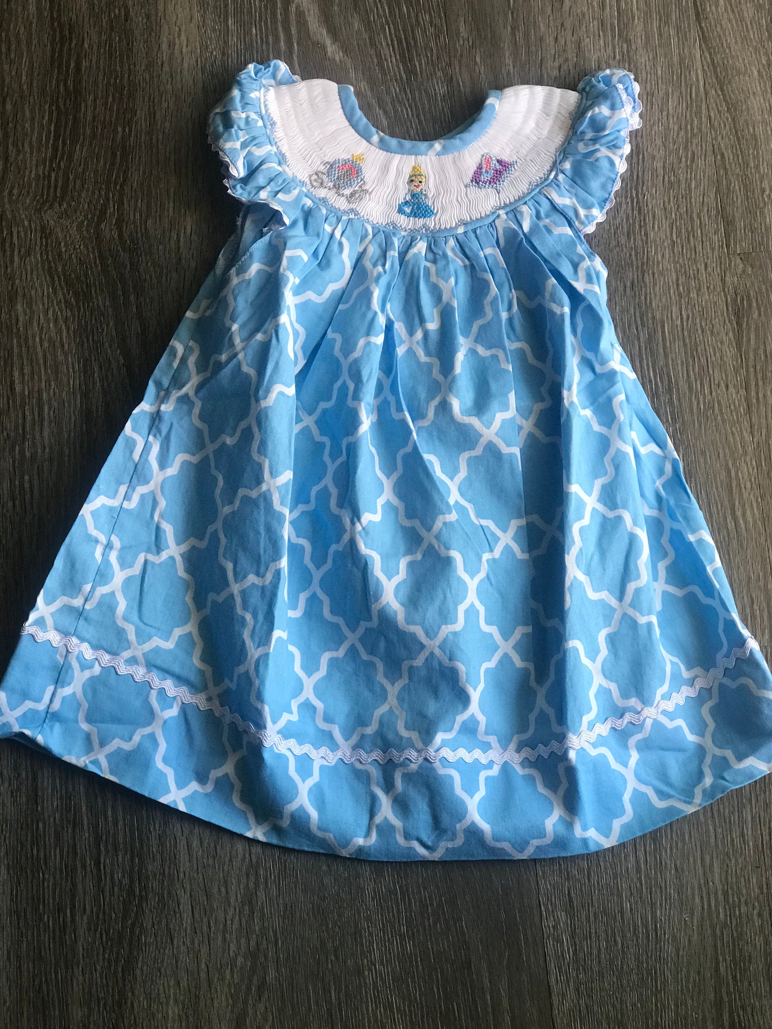 NWT Smocked Cinderella Princess Dress 3t | Etsy