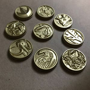 Orignal Set Power Dino Coins Ranger Cosplay