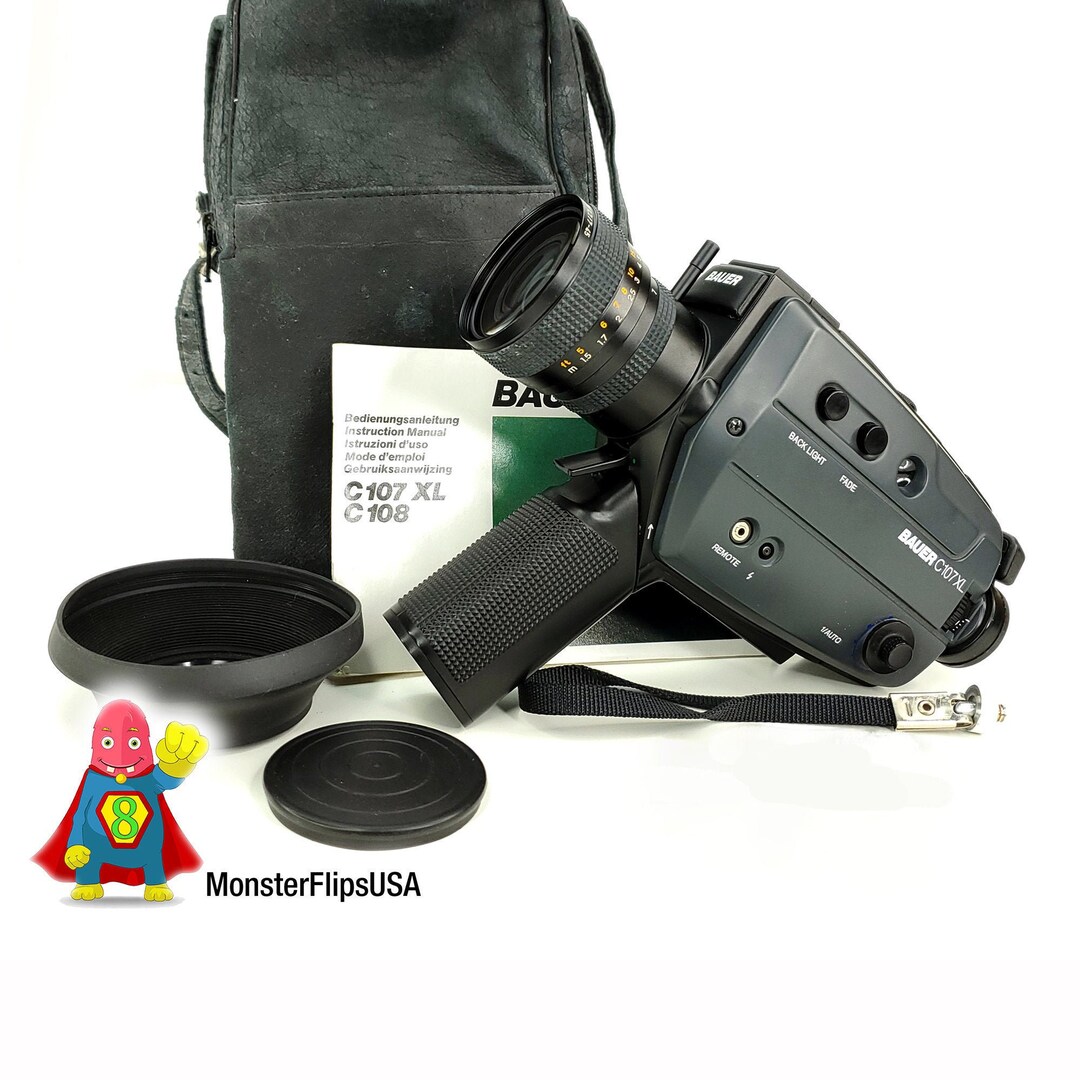 Caméra Super 8 Bauer C107 XL Vintage – Testée Et Fonctionnelle