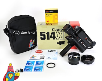 Canon 514XL Super 8 Camera: Serviced, Tested, With Optional Lens