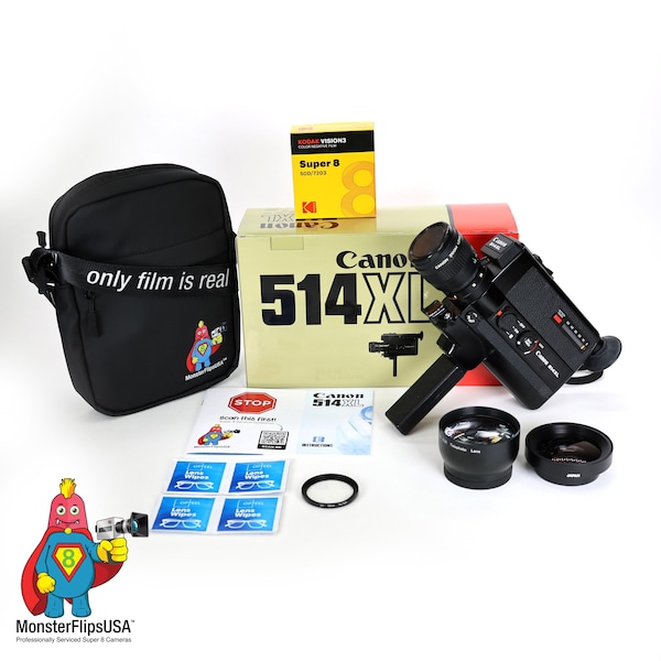 Canon 514XL Super 8 Camera: Serviced, Tested, with Optional Lens
