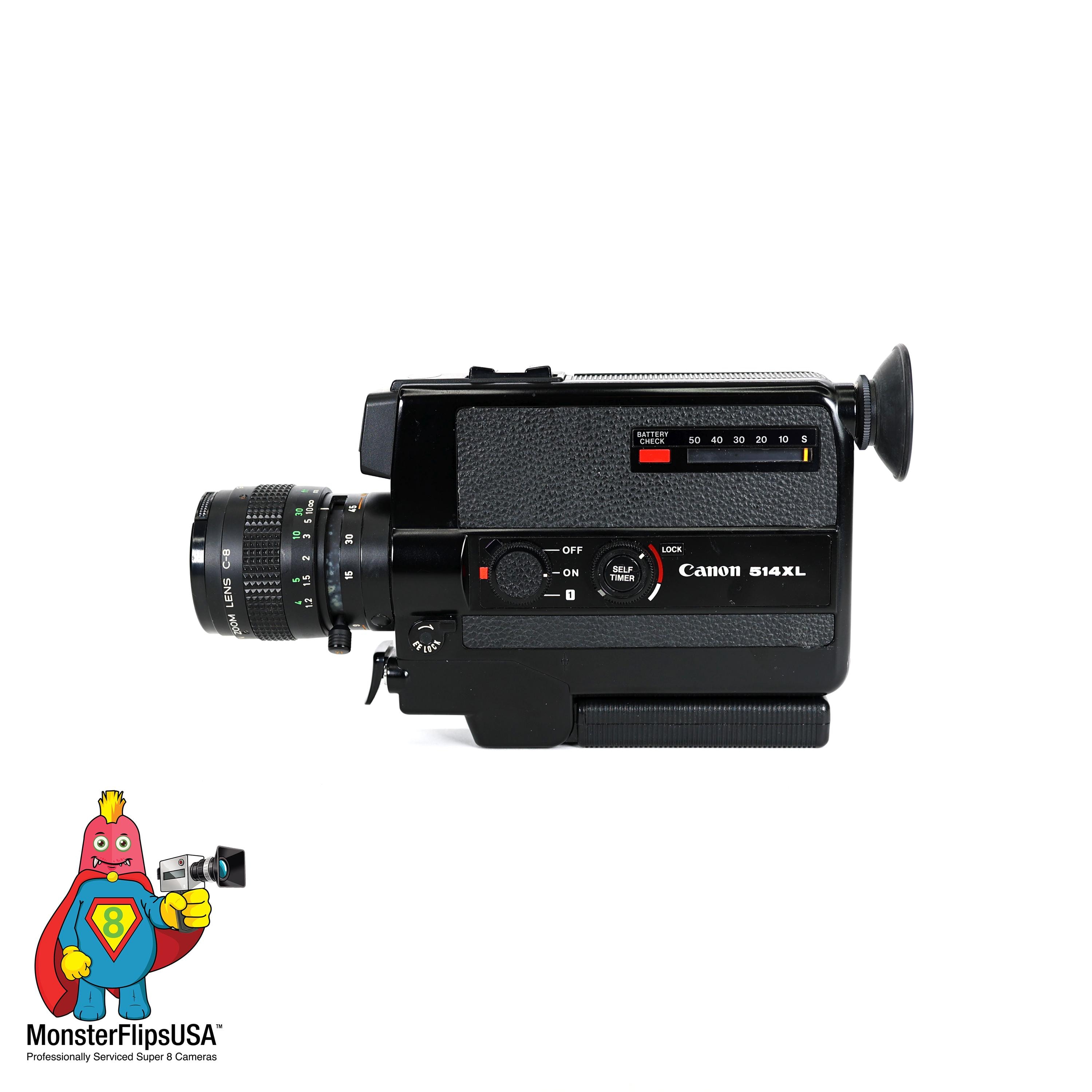 Canon 514XL Super 8 Camera Professionally Serviced and Fully