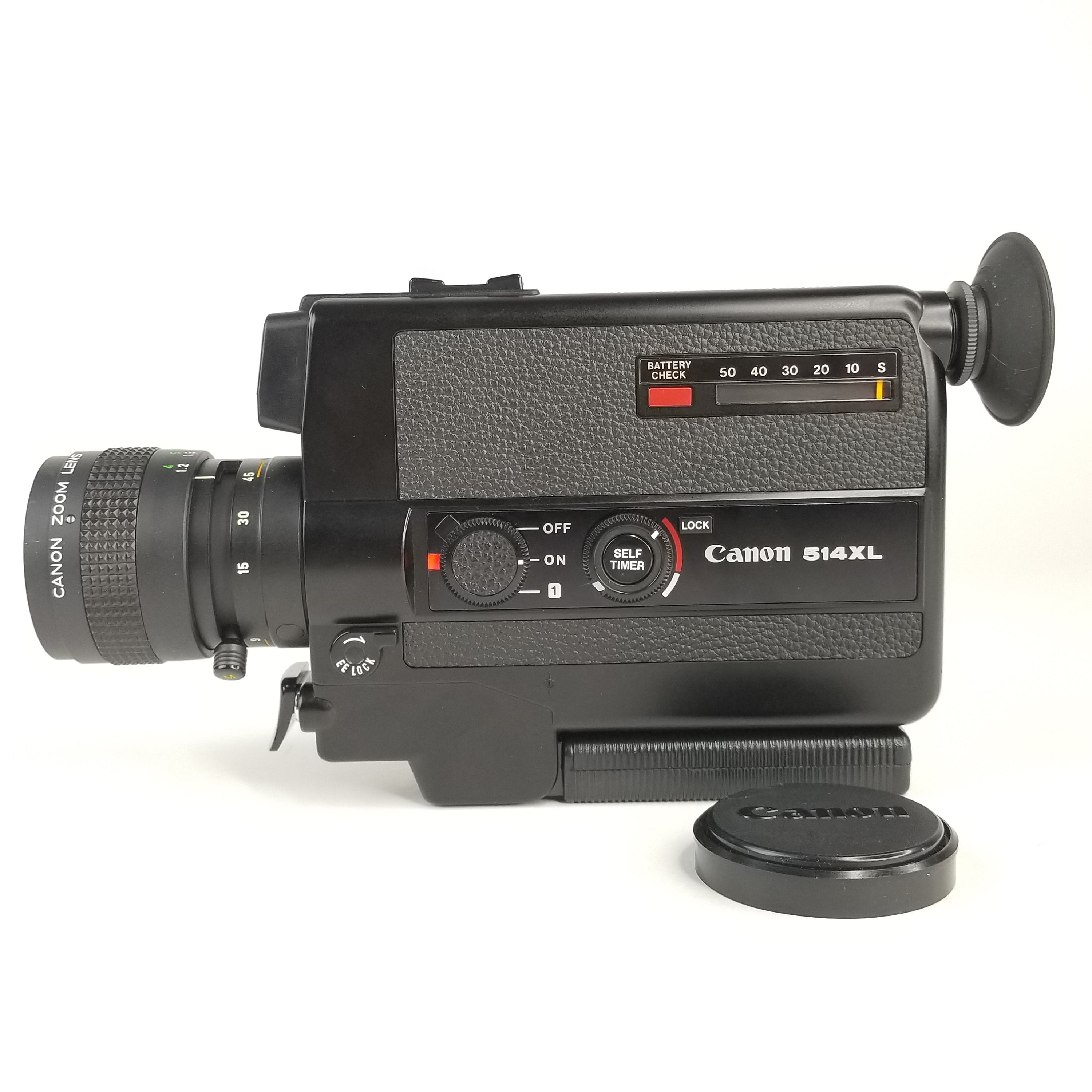 Canon 514XL Super 8 Camera: Serviced, Tested, With Optional Lens