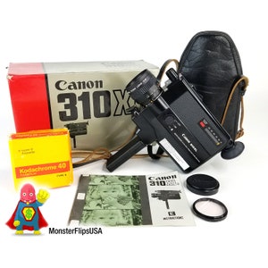 CANON 310XL Filmmakers Bundle Super 8 Camera - With Carrying Bag with cross-body strap - Fully Tested