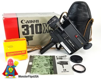 CANON 310XL Filmmakers Bundle Super 8 Camera - With Carrying Bag with cross-body strap - Fully Tested