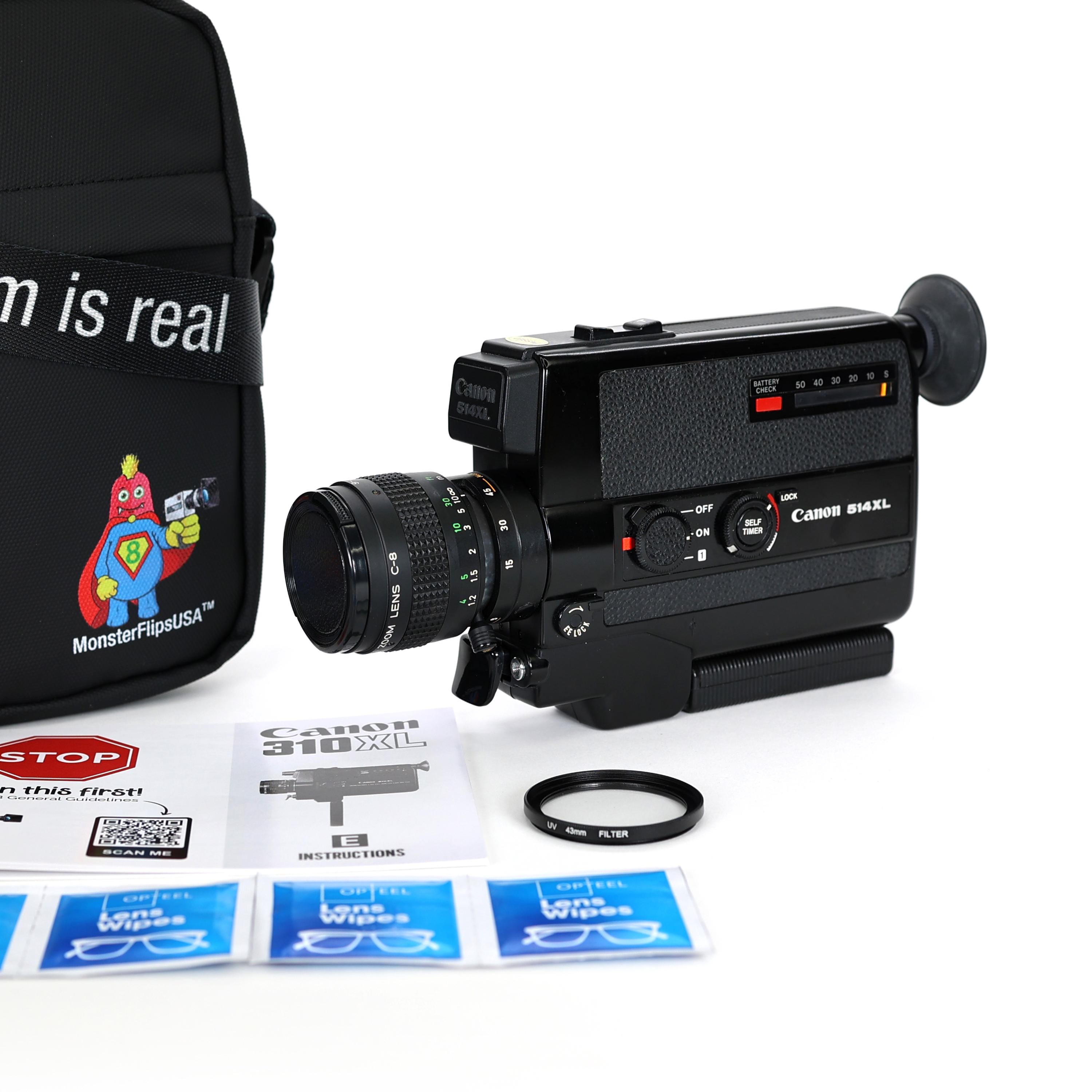 Canon 514XL Super 8 Camera Professionally Serviced and Fully