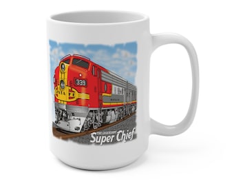 Taza del legendario Superjefe del Ferrocarril de 15 oz
