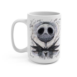 Taza de Jack Skellington: Decoración de Halloween de Pesadilla antes de Navidad imagen 3