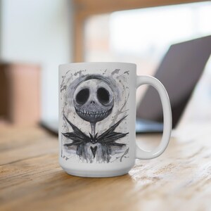 Taza de Jack Skellington: Decoración de Halloween de Pesadilla antes de Navidad imagen 4