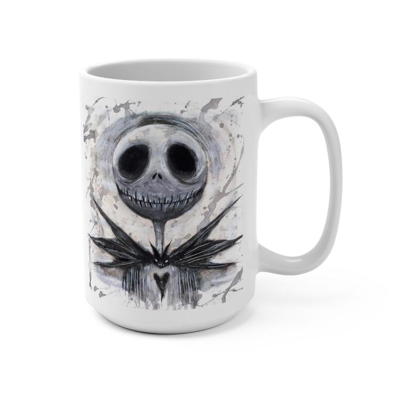 Taza de Jack Skellington: Decoración de Halloween de Pesadilla antes de Navidad imagen 1