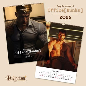 2026 - Office Hunks - Handsome Men Art Calendar