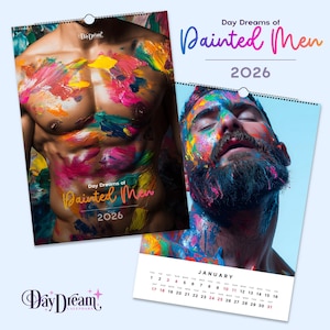 2026 - Painted Men - Handsome Men Art Calendar