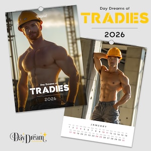 2026 - Tradies - Handsome Men Art Calendar