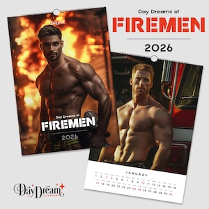 2026 - Firemen - Handsome Men Art Calendar