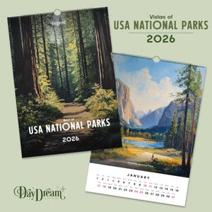 2026 - USA National Parks - Art Calendar
