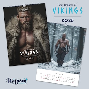 2026 - Vikings - Handsome Men Art Calendar
