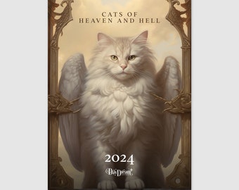 Cats of Heaven and Hell: 2024 Wall calendars