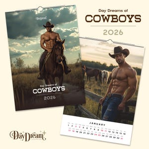 2026 - Cowboys - Calendario artistico degli uomini belli