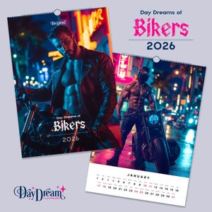 2026 - Bikers - Handsome Men Art Calendar