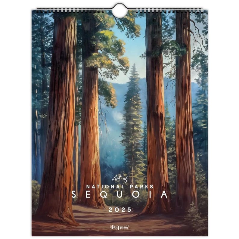 Art of Sequoia National Park Wall Calendar Etsy Australia