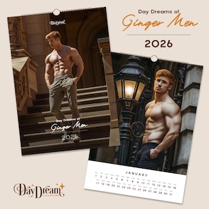 2026 - Ginger Men - Handsome Men Art Calendar