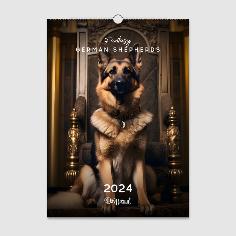 Fantasy German Shepherds 2024 Wall Calendars Etsy