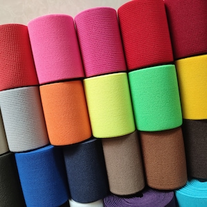 Banda elástica de 3 pulgadas y 75 mm, cinta elástica, accesorios de ropa, 1 yarda