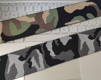 2 Zoll elastisches 50 mm Camouflage Gummiband, Bekleidungszubehör -1 Yard