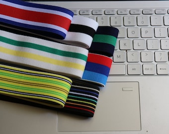 1.5 inch elastic 40MM Stripe Elastic band，Clothing accessories -1 Yard